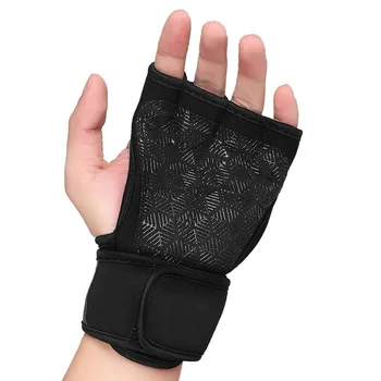 Помощь в надевании перчаток для фитнеса, защита для запястий для упражнений с подтягивающим захватом, противоскользящий турник, жесткая тяга, необходимая для занятий спортом