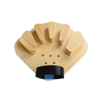 Разделитель для пальцев BAMDA Универсальный деревянный разделитель для пальцев Реабилитационное тренажерное оборудование для устранения спазма пальцев (L)